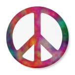 Tie Dye Peace Symbol magnets