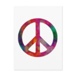 Tie Dye Peace Symbol postcards