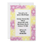 Tie Dye Pink Yellow Invitation