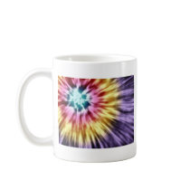 Tie Dye Purple Coffee Mugs