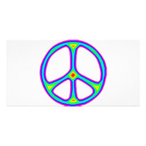 Tie Dye Rainbow Peace Sign 60's Hippie Love