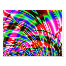 Tie Dye Retro Wave Fractal Photo Print