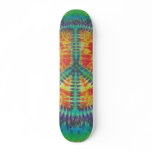 Tie Dye Skateboard - Peace Sign