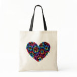 Tie Dye Skull Heart bags