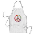 Tie-Dye Stencil Peace aprons