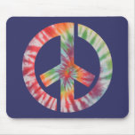 Tie-Dye Stencil Peace mousepads