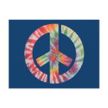 Tie-Dye Stencil Peace postcards