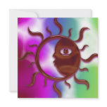 Tie-Dye Sun and Moon Invitations