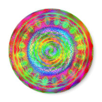 Tie Dye Target magnets