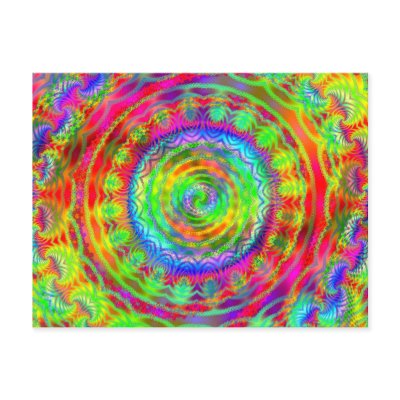 Tie Dye Target Post Cards by annaleeblysse