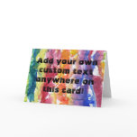 Tie Dye Watercolor Painting Background cards
