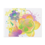 Tie-Dyed Flowers 2 postcards