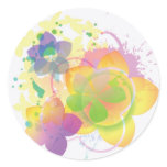Tie-Dyed Flowers 2 stickers