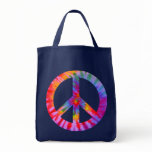 Tie Dyed Peace Sign Bag