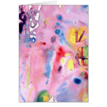 Tied dye type design, purple pink and more greeting cards