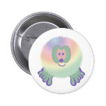 Tiedye Pom Pom Pal Button