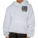 Tiedye Turtle Symmetry 2-Sided Kids' Hoodies t-shirts