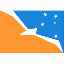 Tierra Del Fuego Province In Argentina, Antarctica Cut Out