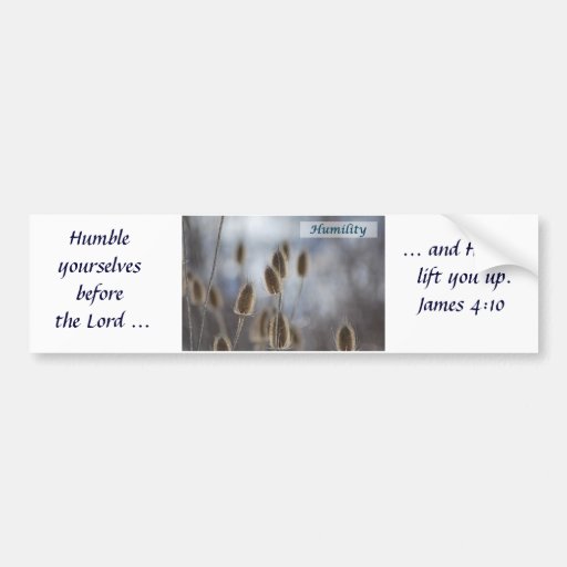 Tiesel - Humility Bumper Sticker