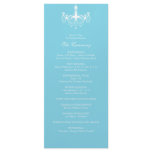 Tiffany Blue Chandelier Wedding Program