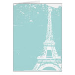Tiffany Blue Eiffel Tower Wedding Thank You Cards cards