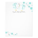 Tiffany Blue Lovebirds, Personalised Cards Custom Announcements