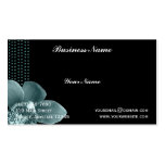 Tiffany Blue Orchid on Black Business Card
