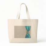 Tiffany blue satin ribbon with jewel copy bags
