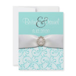 Tiffany Blue Wedding Invitations 4.25" x 5.5"