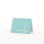 Tiffany Blue Wedding Thank you Card