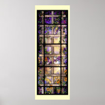 Tiffany Stained Glass Vines Print