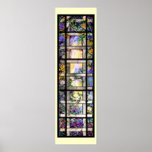 Tiffany Stained Glass Vines Print