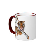 Tiger and Chinese Symbol Coffee Mug