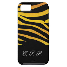 Tiger Animal Print Monogrammed iPhone 5 Case