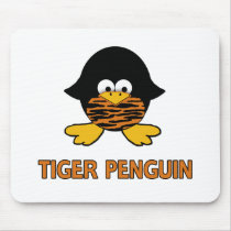 Tiger Baby Penguin Mouse Pads