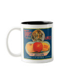 Tiger Brand Apples VIntage Crate Label mugs