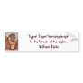 Tiger Bumper Sticker