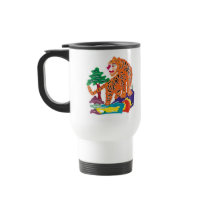 Tiger Chinese Paper-cut Art Work Coffee Mug