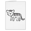 Tiger Cub in Black and White Sketch cards