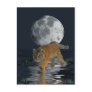 Tiger Cub Wild-Cat Full Moon Fantasy Postcard