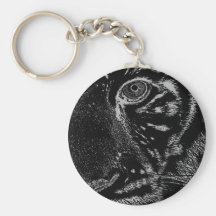TIGER EYE BY LIZ LOZ KEYCHAIN