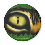 Tiger eye cartoon art cool magnet design