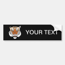 Tiger head bumper stickers