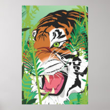 Tiger Head Poster