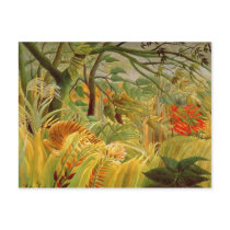 Tiger in a Tropical Storm  1891 Postcards