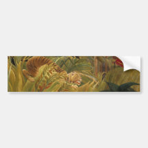 Tiger in a Tropical Storm Bumper Sticker