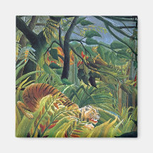 Tiger in a Tropical Storm (Surprised) Magnet