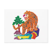 Tiger in Wood/Year of Tiger 2010 Postcards