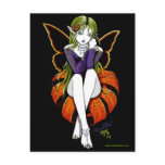 Tiger lillith Postcard Fairy Dark Flower Fantasy