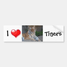 Tiger Love Bumper Stickers